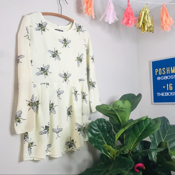 Mini Bumble Bee Skimmer Skater Dress - Picture 2 of 4